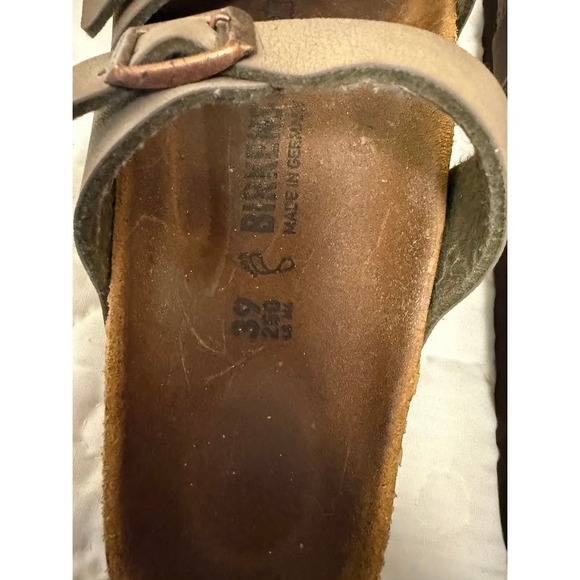 Birkenstock Mayari Thong Sandals Stone/Mocha Sz 39 (EU) 8.5/9 (US) - Picture 2 of 4